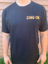 Load image into Gallery viewer, Zing On  Black T-Shirt - Cartoon
